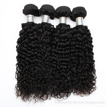 Bohemian Mink Private Label Human Weave Products Water Wave Bundles with Closure 5a Top Quality 4 Remy Hair Chinese Hair >=20%